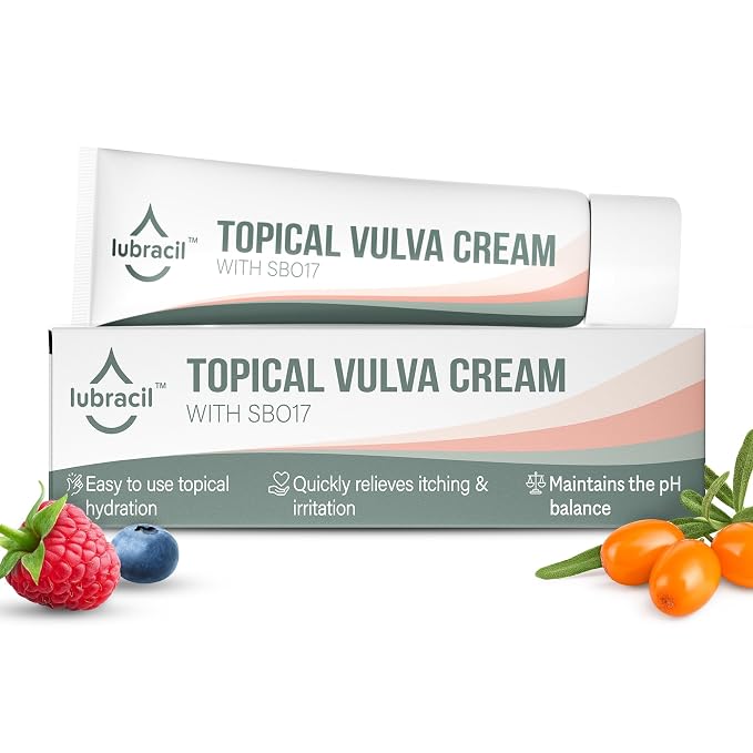 Lubracil Vulva Moisture Cream - Moisturizer for Women - 1.76 Fl Oz - 1 Pack | Lubracil vaginal cream soothes dryness, itching & irritation with sea buckthorn oil. Fast-absorbing & suitable for daily use.