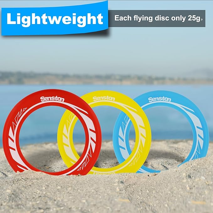 Senston Flying Disc Easily Catch and Throw Sports Disc 9.5 Inch Flying Discs for All Levels
