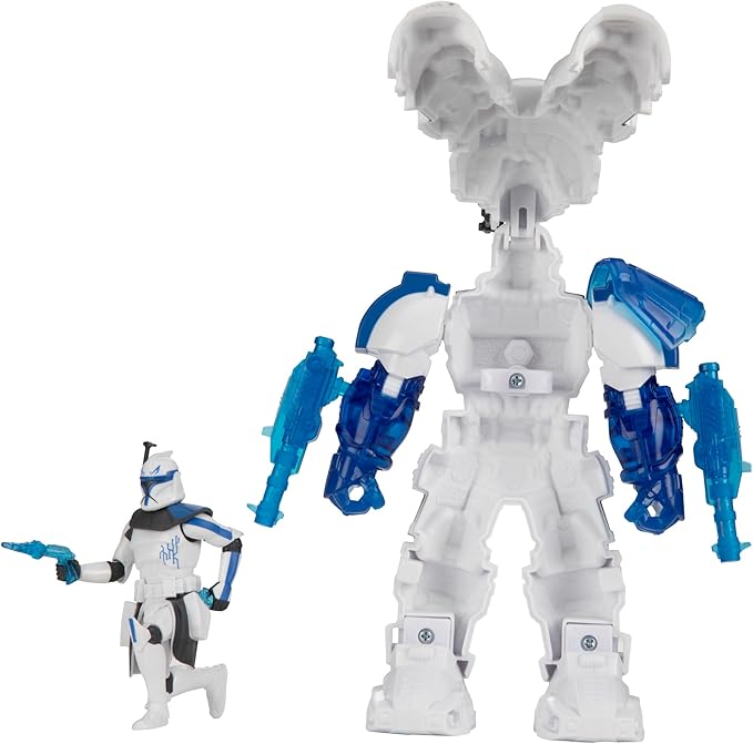 STAR WARS Epic World of Action Clone Captain Rex Mech Force Suit, 6.5-Inch Mech Suit & 4-Inch Action Figure, Toys for Boys & Girls, Christmas Stocking Stuffer Gifts, Ages 4+ (Amazon Exclusive)