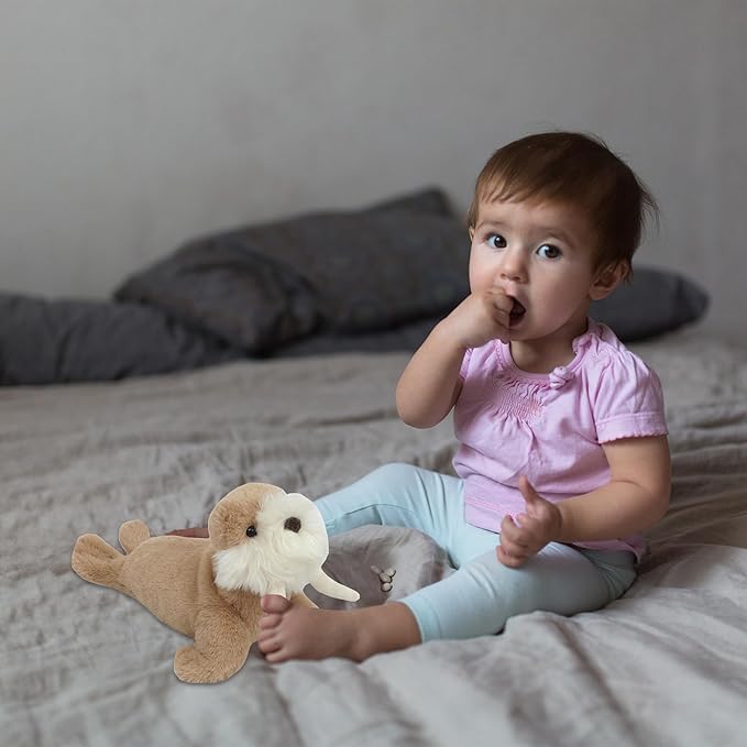 MON AMI Otis The Walrus Plush Stuffed Animal – 11”, Soft & Cuddly, Use as Toy/Nursery Room Décor, for Kids of All Ages, Ocean Animals