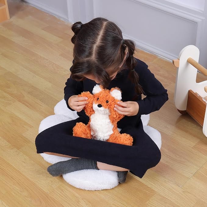 Apricot Lamb Toys Plush Yellow Fox Stuffed Animal Soft Cuddly Perfect for Child (Orange Fox,8 Inches)