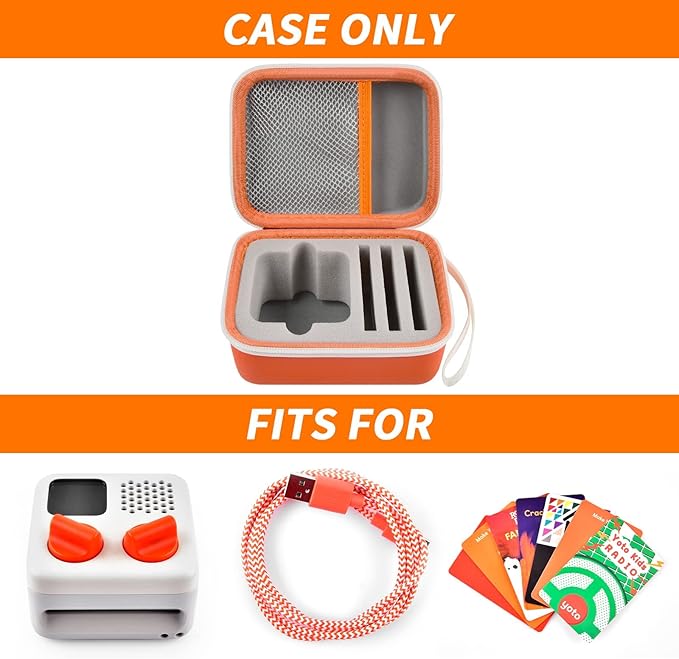 casmilee Travel Case Compatible with Yoto Mini and Case Compatible with Little Tikes Story Dream Machine Starter Set Bundle