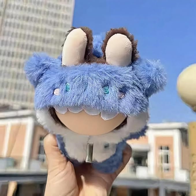 (2-Pack) 17cm Doll Clothes Set, Plush Blue Shark and Small Green Dinosaur Outfits for 17cm Dolls, Soft and Stylish Dress Up Doll Clothes, Adorable and Cute Clothing with Cozy Texture and Fun Design