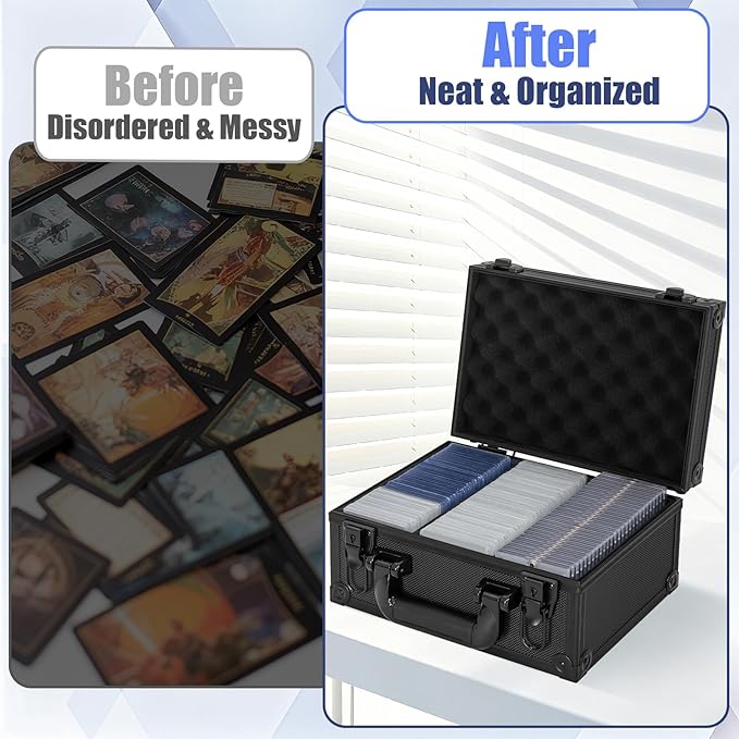 Toploader Storage Box for 3" x 4" 35pt Rigid Card，Top Loader Cards Hard Carrying Case ，Sports Card Storage Boxes for Trading Cards, Top Loaders Holder (Holds 300+ Toploaders)