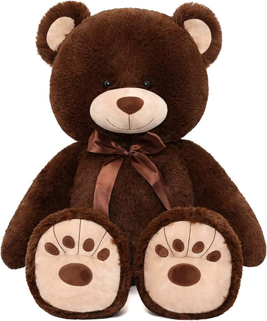 MorisMos Giant Teddy Bear Stuffed Animal, Big Teddy Bear Life Size, 36in Large Bear Cuddly Soft for Baby Shower, Boys, Girls