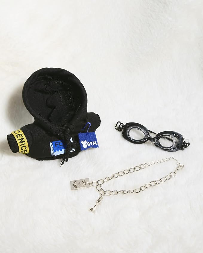 Doll Clothes for 17cm Dolls Fashion Accessories for Dress Up No Doll Black