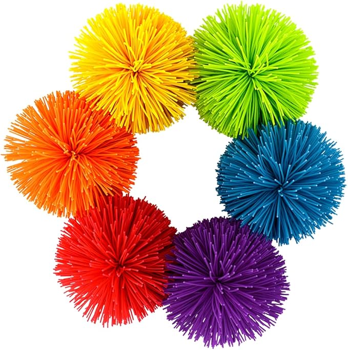 Koosh Original Classic - 3 inch Classic & Retro Toys for Ages 3 to 11, Red, Orange, Yellow, Green, Blue, Purple