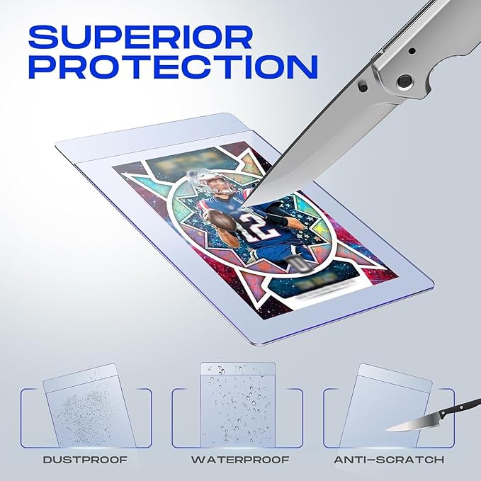 400ct Semi Rigid Card Holders & 400ct Soft Sleeves for PSA, SGC, BGS, CSG Graded Cards Submissions, PSA Submission Card Sleeves for Sports, PKM, Baseball, Trading Cards