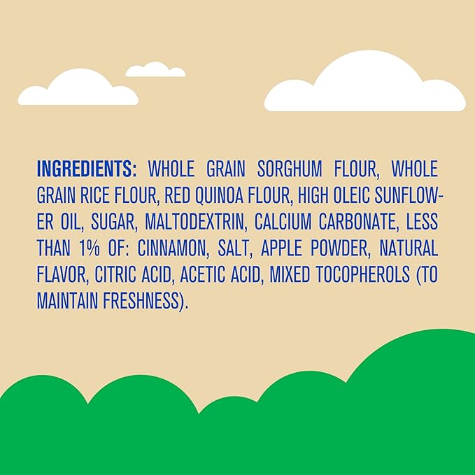 Get'ems! from Gerber, Snacks for Kids, Apple Cinnamon Roundos Puffs, Made with Whole Grain Quinoa, Calcium to Support Strong Bones - 5 pack