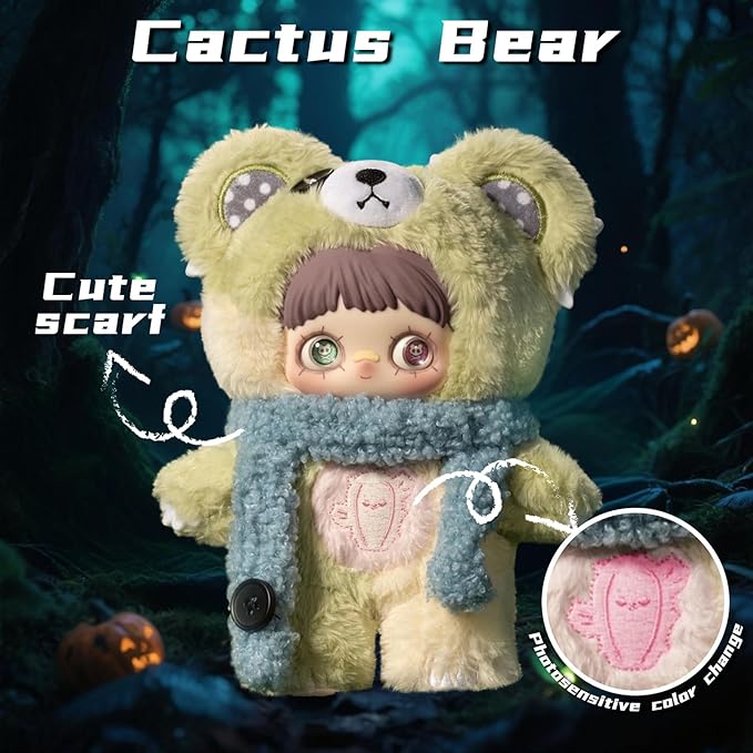 Plush Blind Box,Maymei Twin Secret Realm Series Stuffed Blind Box Doll 1PC,Kawaii Mystery Plush Toys Collectible for Birthday Gift,Halloween Plush Toys (1 of 7 Possible Styles)