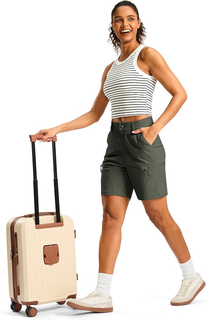 G Gradual Women's 7"/9" Hiking Cargo Shorts Quick Dry Lightweight Golf Outdoor Work Summer Travel Shorts with Pockets