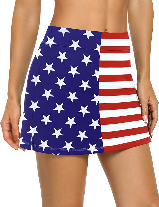 LouKeith Tennis Skirts for Women Golf Athletic Activewear Skorts Mini Summer Workout Running Shorts with Pockets