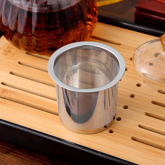 Zerodeko Tea Cup Filter Loose Leaf Tea Holder Tea Strainers Mesh Strainer Stainer Steel Strainer Teapot Infuser Basket 7cm Tea Infuser Tea Diffusers for Home Coffee Cold Brew