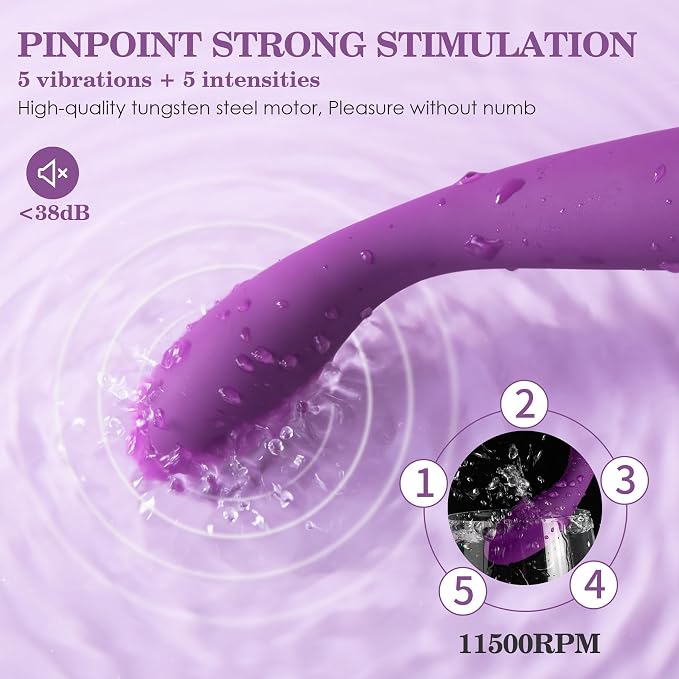 SVAKOM COCO Vibrator Dildo Sex Toys Finger Shaped - 8 Seconds to Climax Waterproof Vibes for Women - 5*5 Vibrations G Spot Clit Nipple Anal Personal Massagers Adult Toys