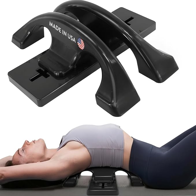 Thrival Arch Back Stretcher - Psoas Muscle Release Tool App for Hip Flexor, Back, Glute, Iliacus, and Neck - Spine Decompressor, Trigger Point, and Myofascial Release – Carbon Black