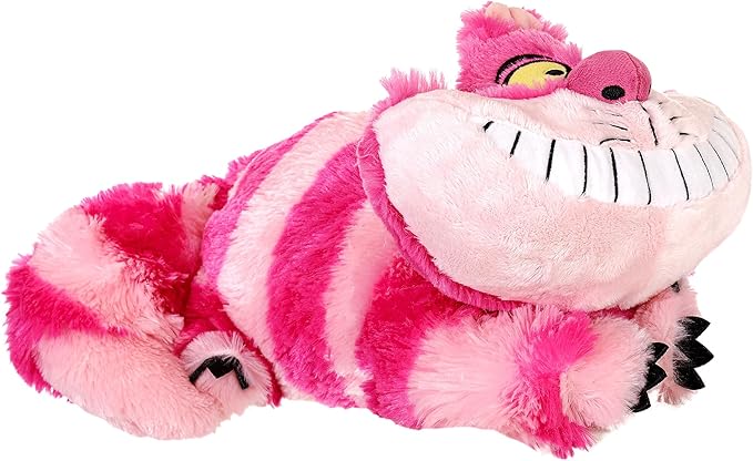 Disney Store Cheshire Cat Plush - 'Alice in Wonderland' 14-Inch Toy - Vibrant Striped Design, Iconic Grin - Magical Gift for Fans, Collectors & Enthusiasts of Lewis Carroll's Classic