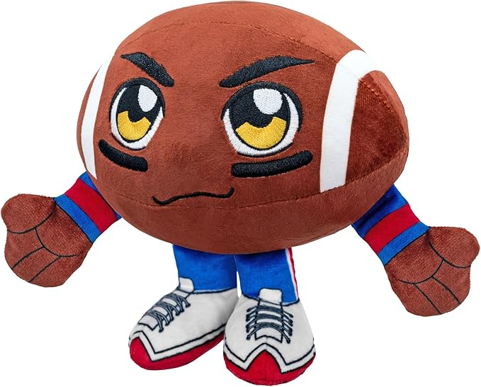 Bleacher Creatures Kansas Jayhawks 8" Kuricha Football Sitting Plush - Soft Chibi Inspired Plush