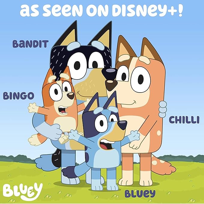 Bluey Paint Your Own Bingo Figurine, Paintable Ceramic Figure, Includes 6 Acrylic Paints, Paintbrush, Toys, Birthday Decorations, Party Favors, Kids Activities