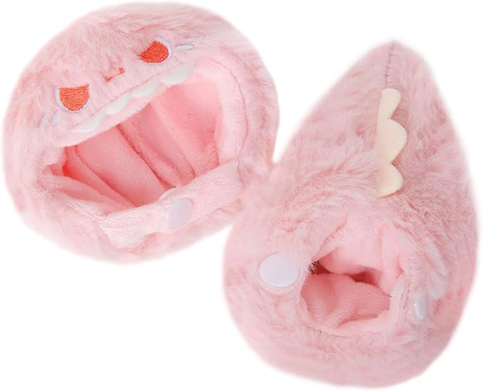 Plush Doll Clothes for Labubu Halloween - Cute Animal 17cm Dolls Clothing, Premium Doll Accessories Clothes for Collectors or Display - Kawaii Pink Dinosaur Costume (Clothes Only)