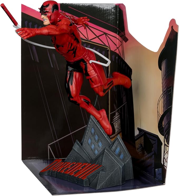 McFarlane Toys - Marvel Daredevil 1:10th Scale Collectible with Scene (Daredevil #600)