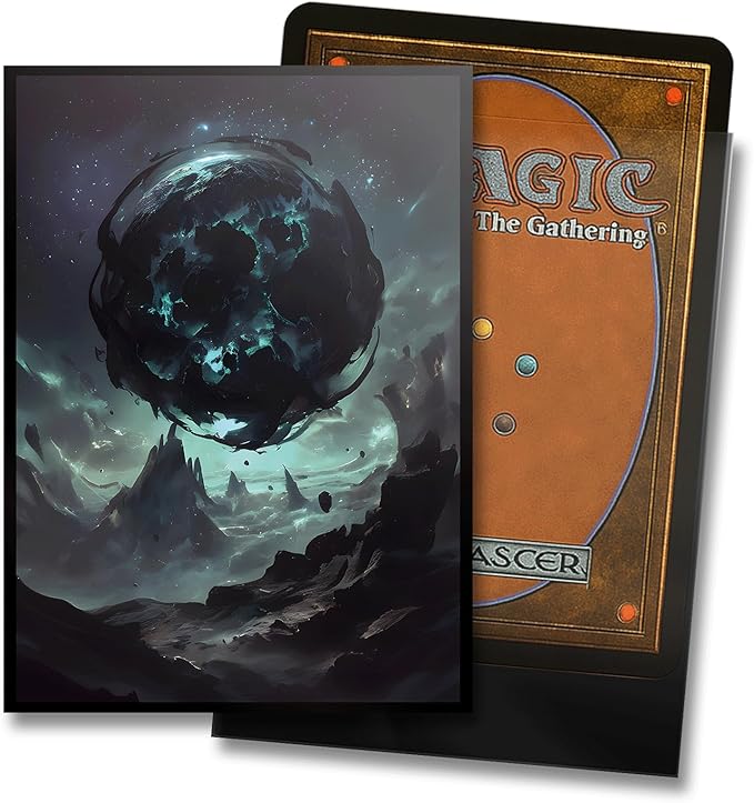 MTG Card Sleeves - Swamp - Planet Basic Lands Series - Ultra Clear Front & Matte Finish Back, 100 Count Standard Size Matte Art Sleeve for Magic The Gathering