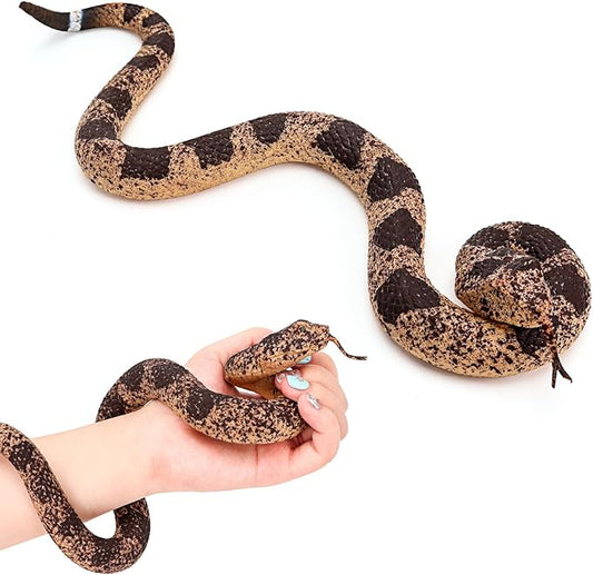 1pc Realistic Rubber Snakes, Plastic Snakes, Prank Snake Toys for Party, Tricking People, Kids Playing, Garden Props Decorations, 13in