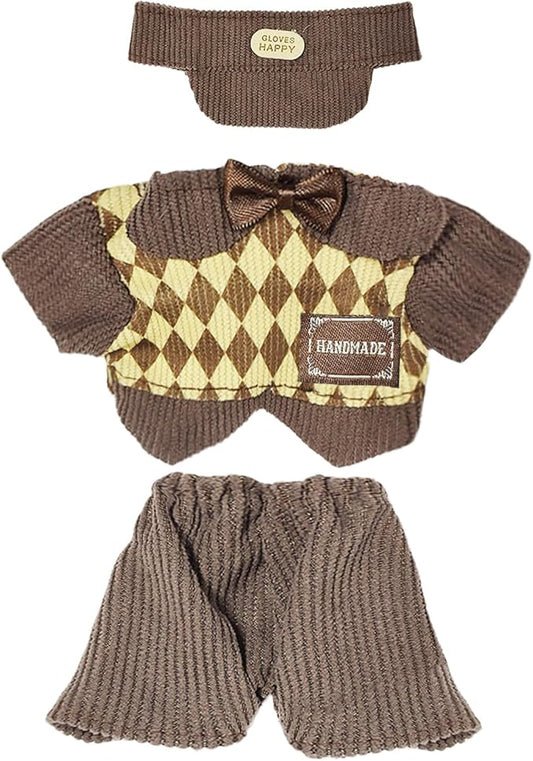 17cm Dolls Clothes,6.7 Inches Cute Doll Clothes Set,Doll Accessories for Collectors,Dress Up Doll Clothing Set Replacement Fashion Outfit Collection(NO Dolls)(Style 2)