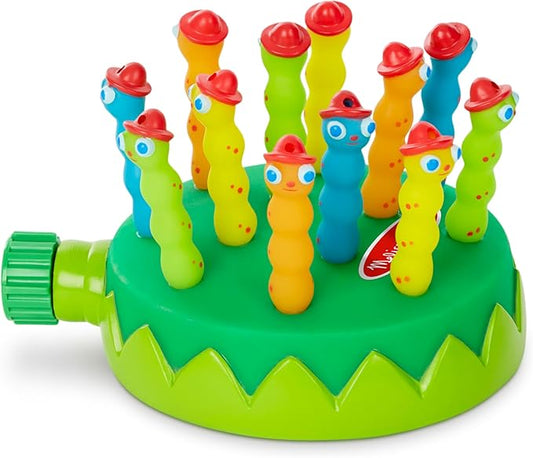 Melissa & Doug Splash Patrol Sprinkler Outdoor Water Toy for Kids - Water Sprinkler for Kids and Sensory Play, Connects to Standard Garden Hose, Ages 3+