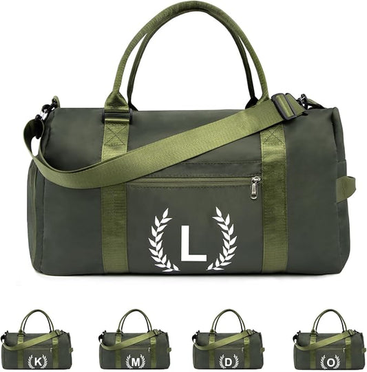 Gym Bag for Women, Personalized Duffle Bag with Shoe Compartment, Sports Bag for Yoga & Dance with Wet Pocket and Mat Strap