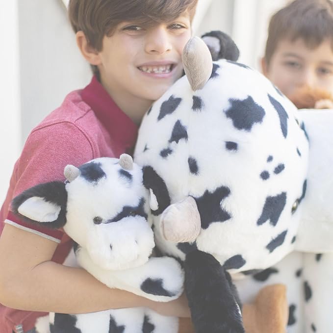 World's Softest Plush Cow, Lushee, Large, 16" Stuffed Animal for Baby, Toddler, Kids, Adults - Cow Plush Toy-Adorable Toy Made from Kid-Friendly, Quality Materials