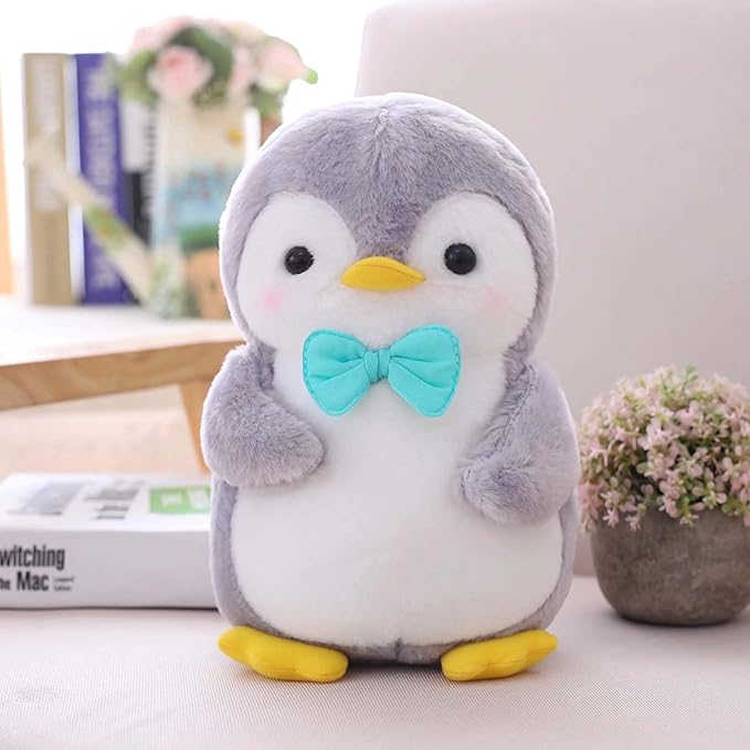 Stuffed Penguin Plush Ocean Animals Toys Dolls Decorations Gifts for Kids Boys Girls 10 Inches (Blue)
