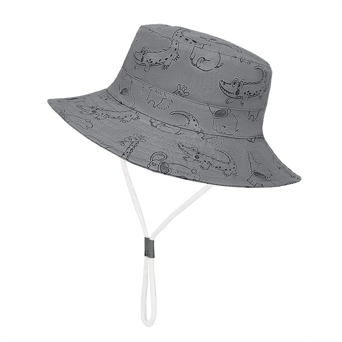 Baby Sun Hat UPF 50+ Sun Protective Toddler Bucket Hat Summer Kids Beach Hats Wide Brim Outdoor Play Hat for Boys Girls