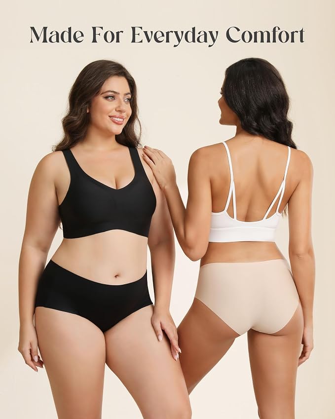 Camel Proof Underwear for Women Seamless Thongs with Camel Concealer Toe No Show Yoga Bikini Workout Panties
