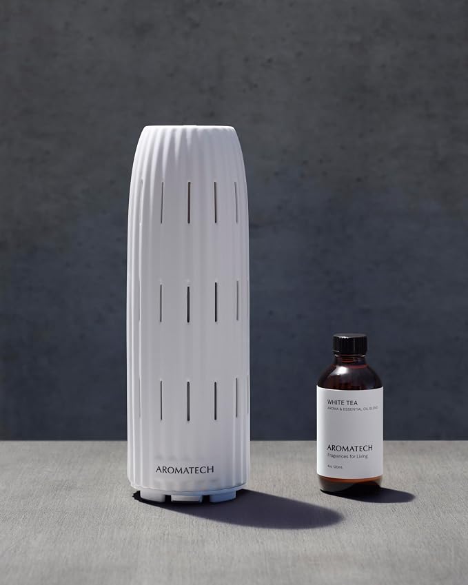 AromaTech White Tea Aroma Essential Oil Blend: Luxury Hotel Inspired Aromatherapy with White Tea, Orange & Palo Santo for Ultrasonic Diffusers & Nebulizers (500 mL)