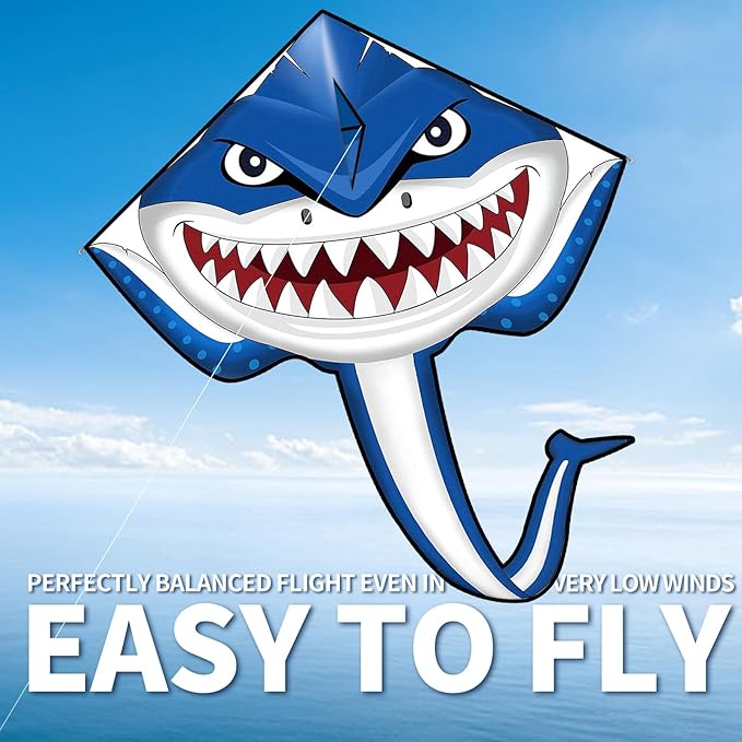 Kite for Kids Ages 4-8 8-12 & Adults, Shark & Dragon & Unicorn & Butterfly Kites Flying Toys, Easy to Fly Big Kite with 328FT String Easter Gift for Boys Girls Beach Park Outdoor Party Activities