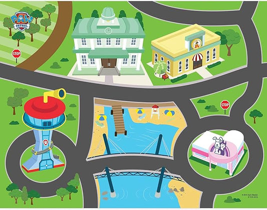 Imaginmat: Deluxe - Paw Patrol - Floor Playmat & Toy Car, 30.5 x 20.5, Character Vehicle & Road Accessories, Durable EVA Foam Mat, Licensed, Kids 3+