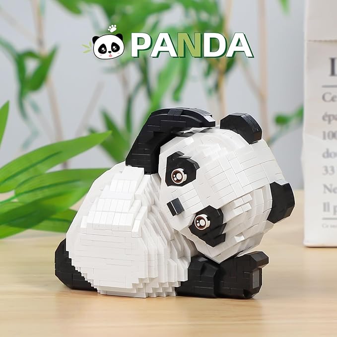 Panda Micro Mini Building Toy Bricks for Adults, 1192 PCS Mini Building Blocks Animals Sets for Goodie Bags, Party Favors for Boys Girls 12+ 14+, Christmas Birthday Gift for Kids, Carnival Prizes