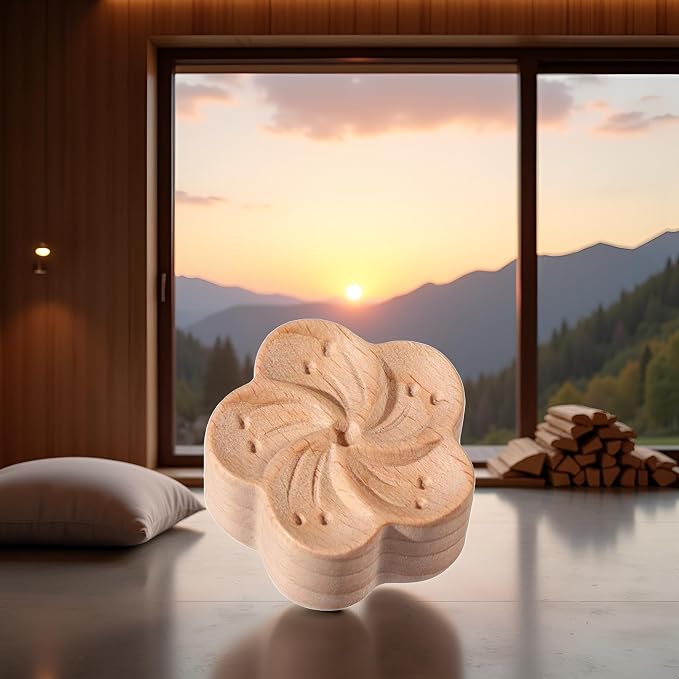 Brown Walnut Essential Oil Diffuser Fragrance Diffused Sleep Aid Aromatherapy, Flower Shaped Essential Oil Diffuser, Diffuser for Stress Relief Diffusers Aromatherapy