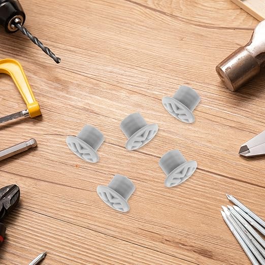 Garneck 5pcs Kids Slide Fixing Screw Caps: Plastic Screw Head Covers for Children Slide Safety Accessories Toddler Play Equipment Bolt Caps, Grey