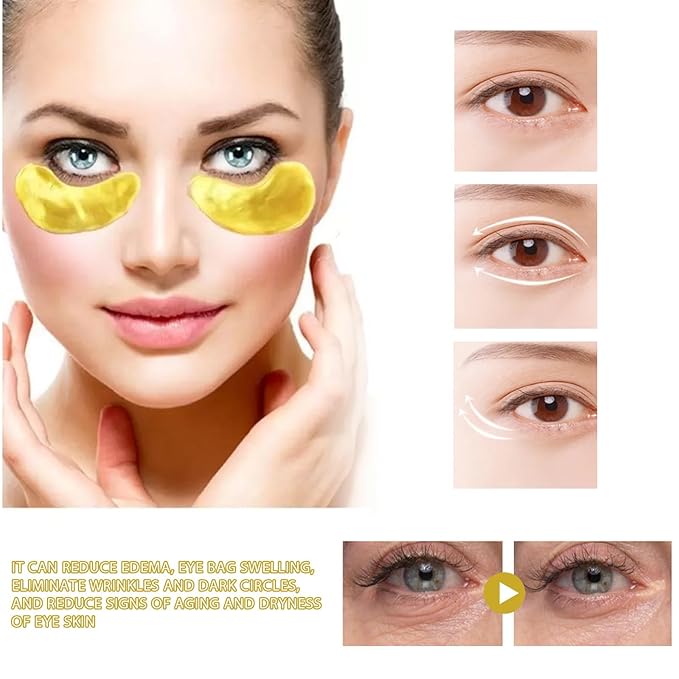 Multi Source PDRN Eye Patches, 5 PDRN Collagen Vitalizing Hydrogel Eye Patch, Eyes Patches For Puffy Eyes And Dark Circles (120pcs)