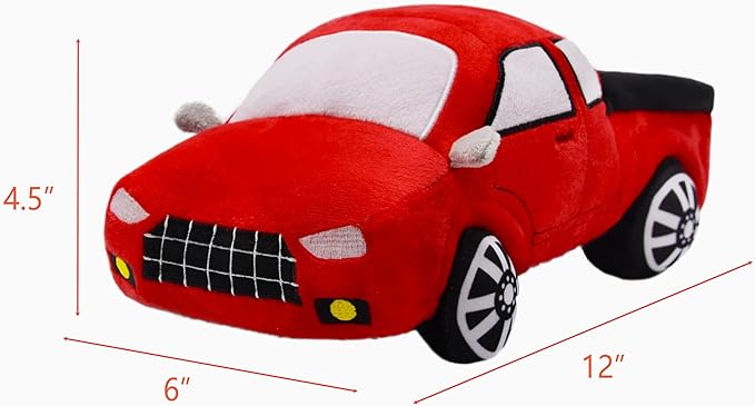 BABOLI Soft Pickup Trucks Stuffed Car Toy Extremely Cute Vehicle Plushie Unusual Gifts for Kids Birthday or Stuff Collection 12 Inches