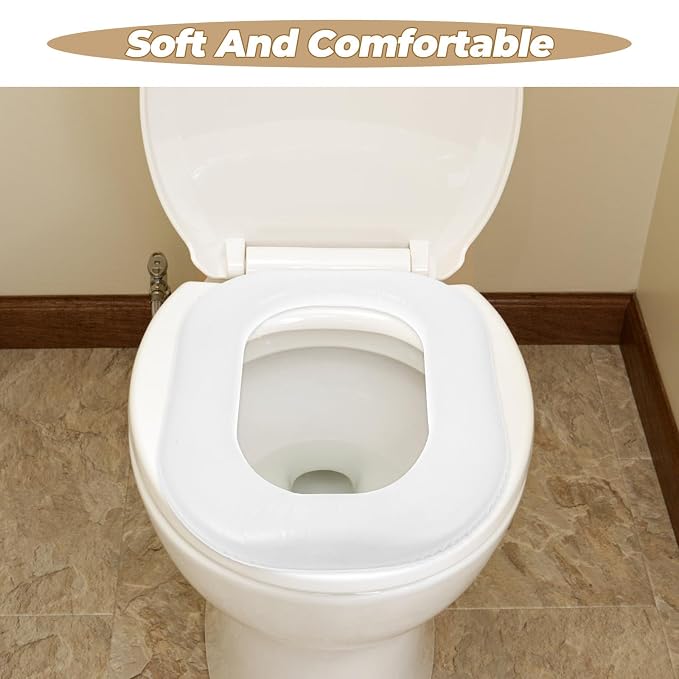 TOYANDONA Portable Toilet Seat Cover with Pu Waterproof Cushion Space-Saving Travel Toilet Seat Pad for Soft and Comfortable for Boys