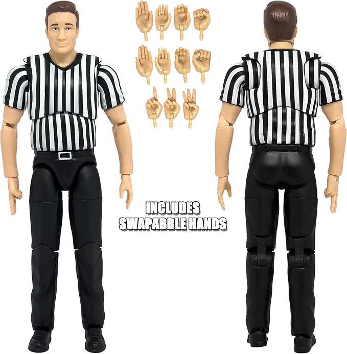 Ultimate Referee with Deluxe Articulation for Wrestling Action Figures