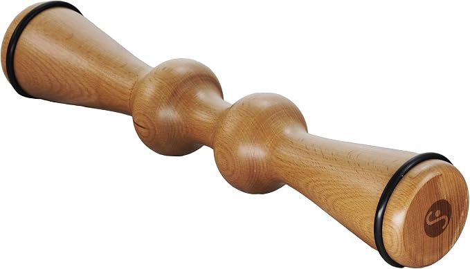 Body Back FSA Eligible Wood Back Roller, Spine Stretcher & Aligner, Ma Roller, Back Cracker for Back Pain Relief and Muscle Recovery, Manual Back Massager, Wood Therapy Massage Tool (15 inch)