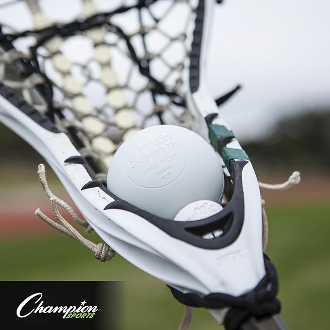 Champion Sports Lacrosse Balls – Official Size SEI Certified, Multi-Color Packs of 3, 6, or 12 for Practice & Games
