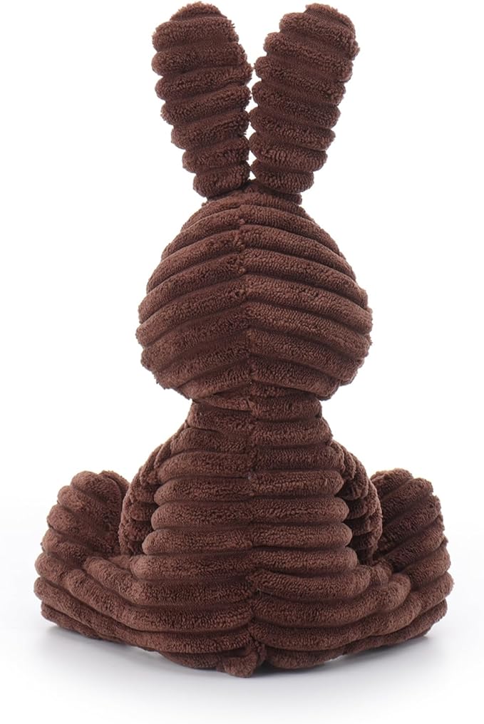 Apricot Lamb Brown Corduroy Bunny Stuffed Animals for Kids, Soft Cute Plush Toys for Baby Girl and Boy, 9 Inches