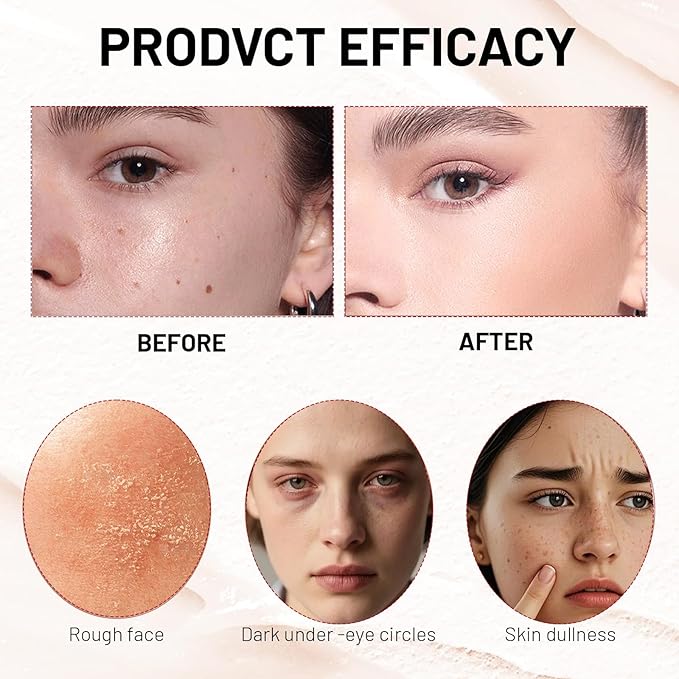Foundation Stick,2 in 1 Dual-Ended Long-Lasting & Waterproof Concealer Korean Foundation Contour Sticks,Contouring Foundation with Brush,Full Coverage Matte Finish for Face Makeup(04WHEAT)