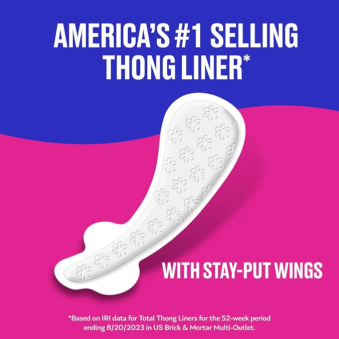Carefree Thong Panty Liners 196ct (4 Packs 49ct) & Playtex Tampons Regular 24ct & Super 24ct Absorbency 48ct