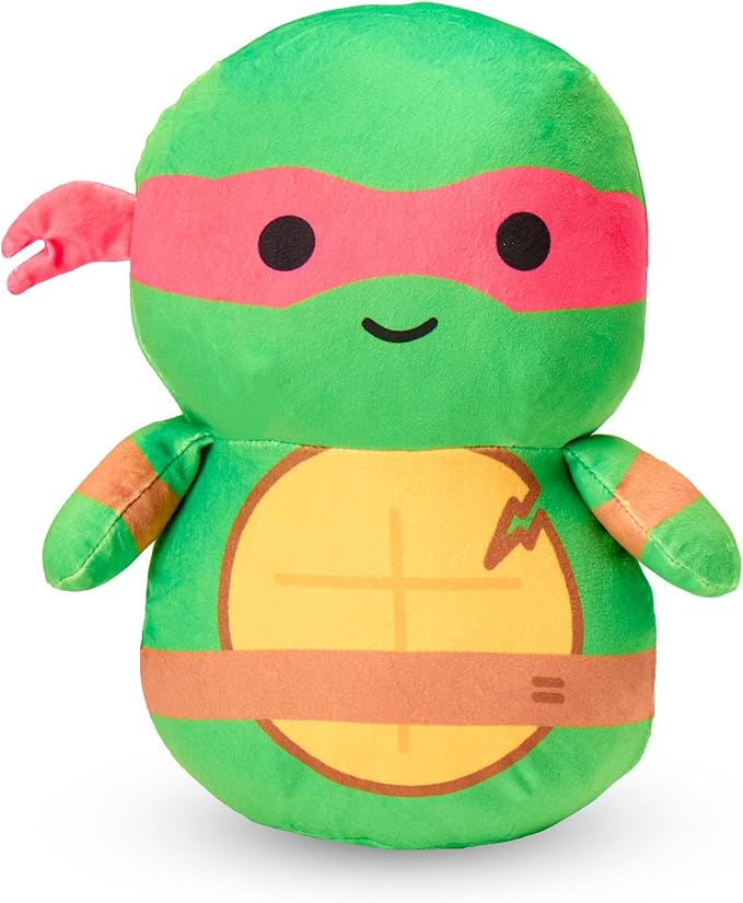 NORTHWEST Nickelodeon Teenage Mutant Ninja Turtles Cloud Hugger Pillow – Ultra-Soft Plush Character – Officially Licensed TMNT Pillow for Travel, Decor, and Relaxation – 11.5 Inches