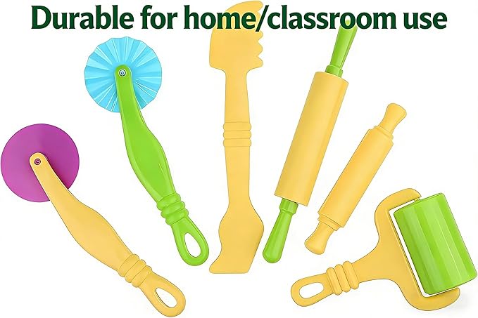 6-Piece Kids’ Dough Tool Set – Colorful, Child-Safe Modeling Clay Accessories for Small Hands
